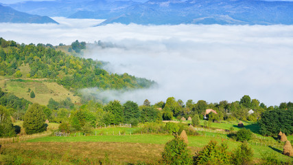 Fototapeta na wymiar Transylvanian summer landscape