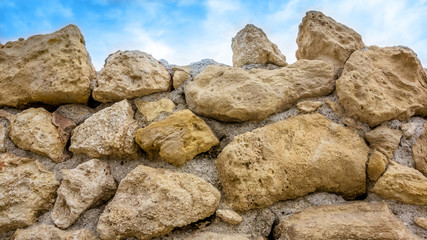 Large stones in the wall