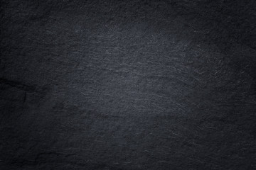 Dark grey black slate background or natural stone texture.