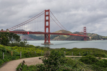 Fototapeta na wymiar Golden gate bridge San Francisco 