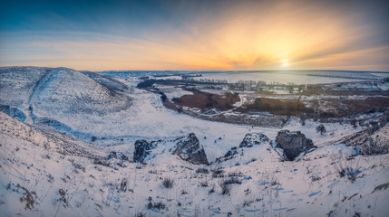 winter snow valley