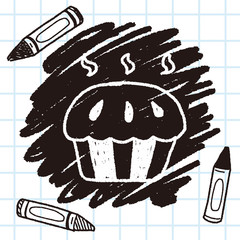 cupcake doodle drawing