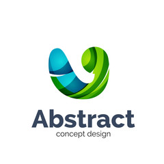 Business vector logo template - wave