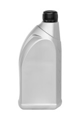 Lubricating oil can isolated on white background