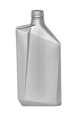 Lubricating oil can isolated on white background