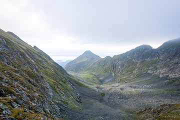 Fototapeta premium Fagaraš mountains in Southern Carpathians, Romania
