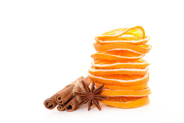 dried orange and spice