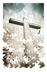 The slow construction of faith - concept image