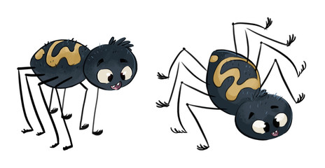 ilustracion de araña para niños