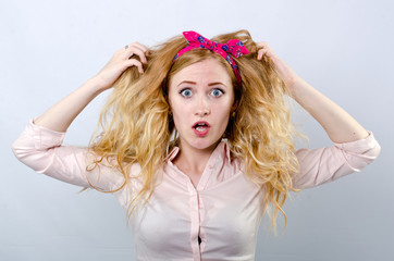 portrait of a girl in the bow