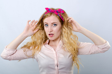 portrait of a girl in the bow