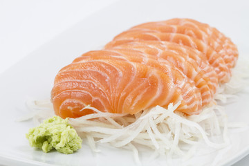 Salmon sashimi - japanese food style