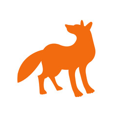 red fox vector illustration