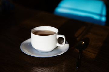 Cup of tea on the table