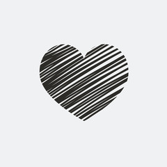 Romantic theme. Heart, Love, flat vector for your design