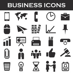 Obraz premium office and business icon set