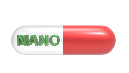 3D illustration of Nano medicine pill