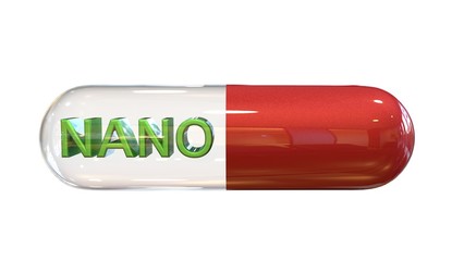 3D illustration of Nano medicine pill