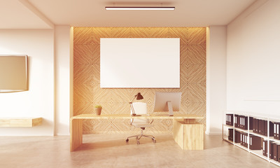 Head of company's office with sunlight