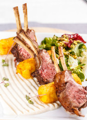 Roasted lamb ribs