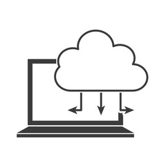 usefull app for laptop vector illustration design