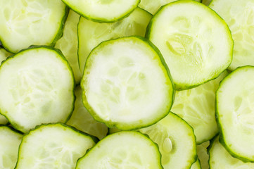 Slices of cucumber background