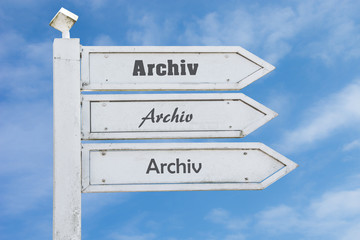 Schild 130 - Archiv
