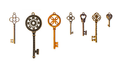 Set of decorative keys