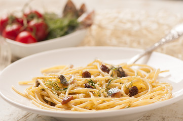 Sicilian spaghetti with sardines