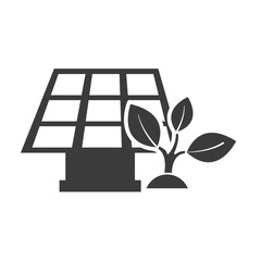 solar energy panel with icon vector illustration design