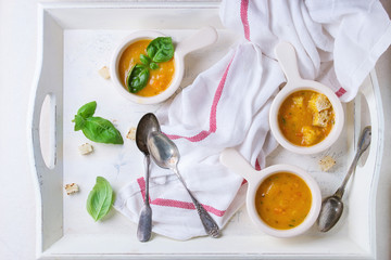 Bowl of carrot soup