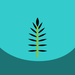 flat vector icon design collection leaf of tree