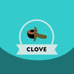 flat vector icon design collection Kitchenware seasoning clove