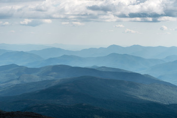 Fototapeta na wymiar View from Mount Washington in New Hampshire