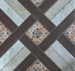 tiles with geometric pattern