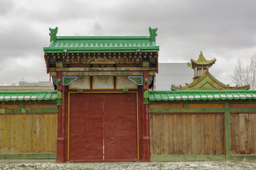 Gateway to Bogdkhaan Palace, Winter Palace of the Bogd Khan