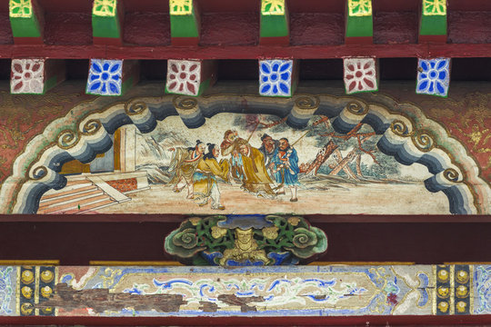 Decorative detail of the gate in the Winter Palace Museum Bogd K