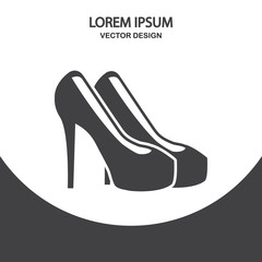 Female shoes icon