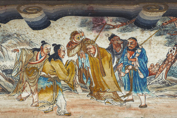 Naklejka premium Gateway to Bogdkhaan Palace, Winter Palace of the Bogd Khan