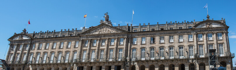 Fototapeta na wymiar Ayuntamiento de Santiago de Compostela Galicien Spanien