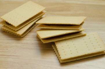 Stuffed Cracker Is Easy Snack for Relaxing Time.