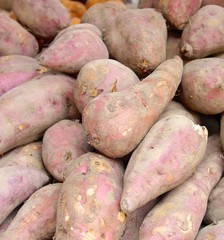 Sweet potato closeup