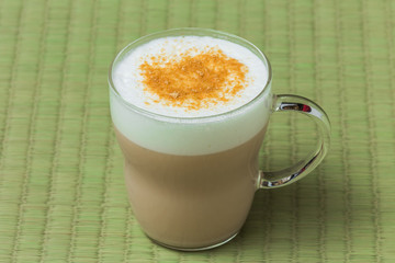 ほうじ茶ラテ　Tool of the powdered green tea