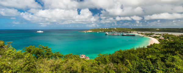 Naklejka premium Sandy Ground beach, Anguilla