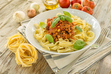 Tagliatelle alla bolognese, Italian Cuisine