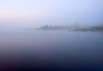 Fog Morning Lake