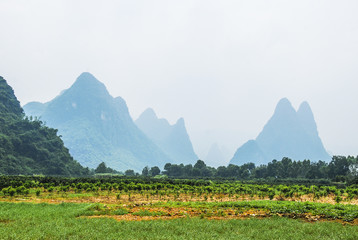 Fototapeta premium River and mountains scenery