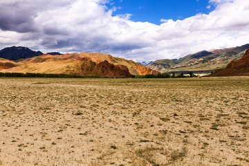 Landscape steppe mountains