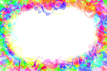 Abstract colorful frame