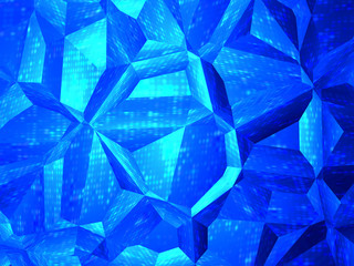 Abstract blue crystal background